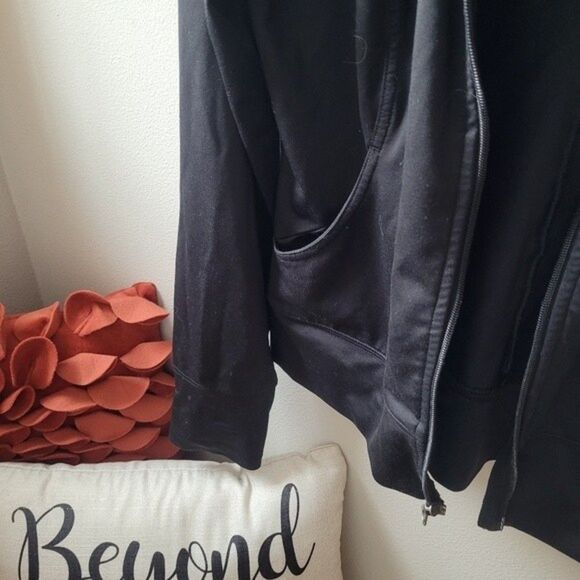 C9 champion black long sleeve open front pockets small athletic Jacket as Is - Picture 5 of 15